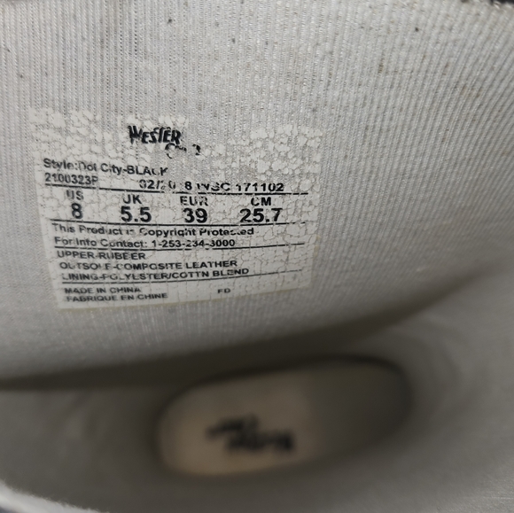 WESTERN CHIEF WOMEN'S DOT CITY TALL RAIN BOOT - BLACK - Picture 3 of 8